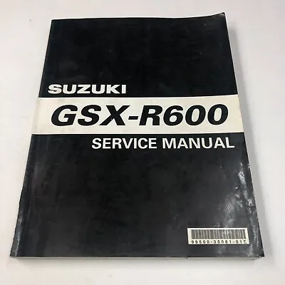 $35.15 • Buy Suzuki GSX-R600 Service Manual Repair Book OEM