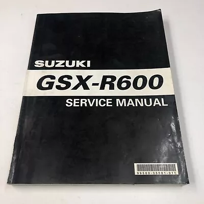 $35.15 • Buy Suzuki GSX-R600 Service Manual Repair Book OEM