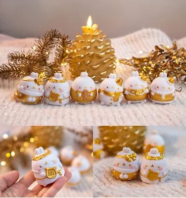 Molang Gold Holiday Lullaby Licensed Mini Figure 6 Model Random Or 6EA SET • $5