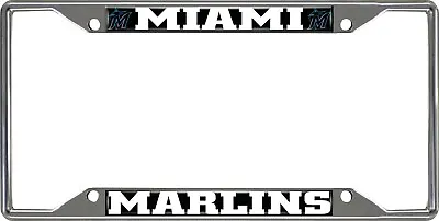 Fanmats MLB Miami Marlins Chrome Metal License Plate Frame  • $9.99
