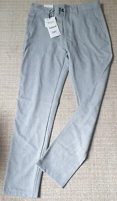 Zara Mens The Melange Pants Grey  Mix Trousers Slim Bistretch. UK 29 / Eur 36 • £10