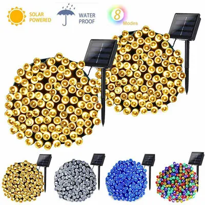 200/500 LED 50M Solar Power Fairy Garden Lights String Outdoor Party Wedding • £9.76