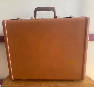 Vintage MCM Samsonite Ultralite Leather-Bound W/Plastic Sides Suitcase/Briefcase • $78