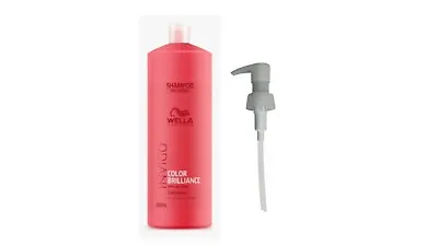 £17.99 • Buy Wella Invigo Brilliance Shampoo For Fine To Normal Coloured Hair 1000ml & PUMP