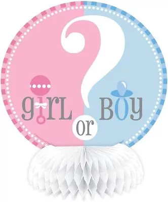 Unique Party 47399 - Mini Honeycomb Gender Reveal Baby Shower Decorations...  • £2.29