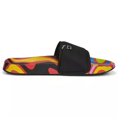 Puma Leadcat 2.0 Bb Lava Slide  Mens Black Casual Sandals 38670501 • $18.75