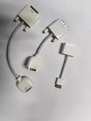 Genuine Apple HDMI To DVI Adapter Cable And 2 Apple Dvi To VGA Adapters • $5