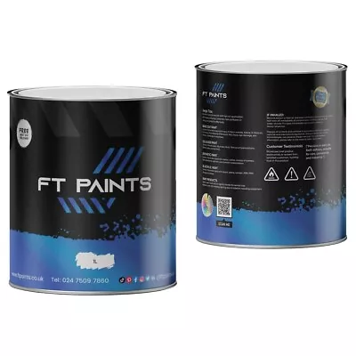 2K Acrylic Automotive Paint Volkswagen R902 White With Matt Finish-1 Ltr • £54.60