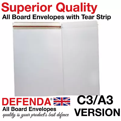 C3 A3 Strong White All Board Envelopes 457mmx330mm Mailing Post AllBoard • £3.99