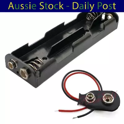 Battery Holder With Clip 4AA Double Length Side 1pcs • $8.98