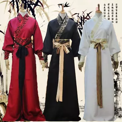 Chinese Mens Hanfu Dress Tang Dynasty Cosplay Performance Ancient Costume • £29.63