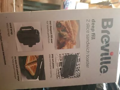 £37 • Buy BREVILLE Deep Fill 2 Slice Sandwich Toaster