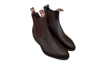 BRAND NEW - R.M. Williams Lady Yearling Rubber Sole Chestnut Boots - MSRP$495 • £289.25