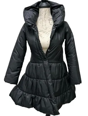 MONNALISA  Girls Designer Down Jacket 8 Black Shimer • $99.99