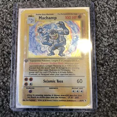£1 • Buy Machamp Holo Pokemon Card 8/102