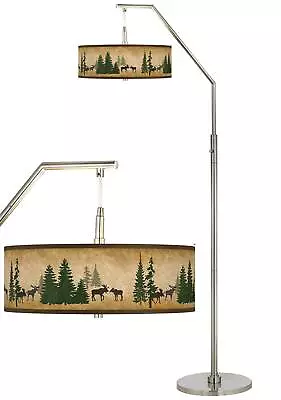 Moose Lodge Giclee Shade Arc Floor Lamp • $299.99