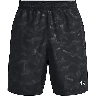 Under Armour Mens Wvn Print Shorts Sports Training Fitness Gym Performance • £21.99