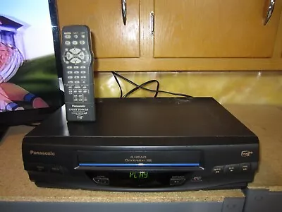 Panasonic VCR PV-V4020 Omnivision Blue Line 4-Head VHS Hi-Fi VCR Plus W/ Remote • $79.88