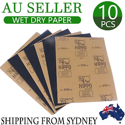 $9.59 • Buy 10PCS 280 400 1000 1500 2000 Grit Wet Dry Paper Sandpaper Sand Paper Mixed Grade