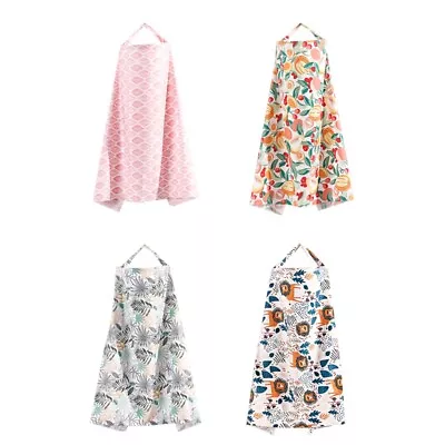 Maternity Nursing Robe Hospital Breastfeeding Gown Infant Wrap Leaves Print • £8.21