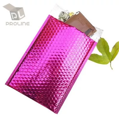 250 #0 Glamour Metallic Pink Poly Bubble Mailers Envelopes Bags 6x10 DVD Wide CD • $59.95