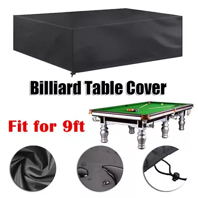 Fit To 9ft Pool Snooker Billiard Table Cover Polyester Waterproof Dust-proof • $35.79