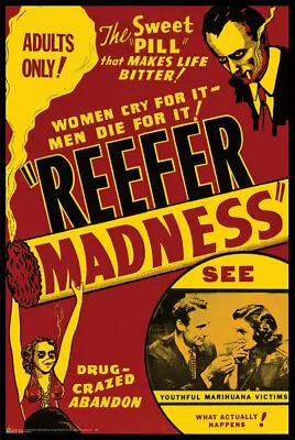 Reefer Madness Vintage Movie Poster 24  X 36  • $13.49
