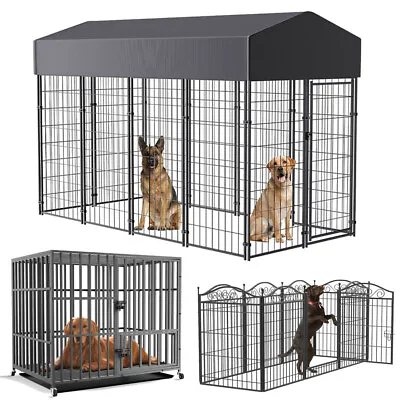 £125.92 • Buy Heavy Duty Outdoor Cage Kennel Exercise Fence Barrier Dog Playpen Fr S M L Jumbo