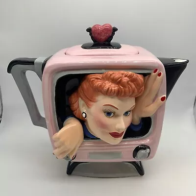 VTG I Love Lucy Television TV Lucille Ball 3D Ceramic Retro Teapot Vandor 1996 • $49