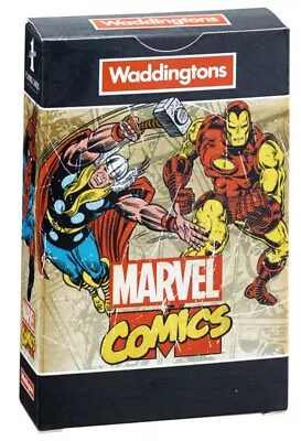 Marvel Comics Waddingtons Number 1 Retro Playing Cards FAST 3 DAYS FREE DELIVERY • £4.69