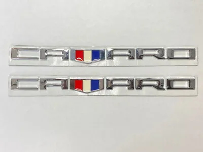 2x CAMARO Car Logo Letter Fender Marker Emblem Badge RS SS ZL1 Z28 Chrome Sport • $16.99