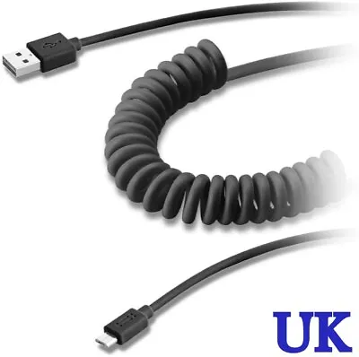 Aiino 1.2m Micro USB To USB Coiled Data Cable For Charging & Synchronization • £12.99