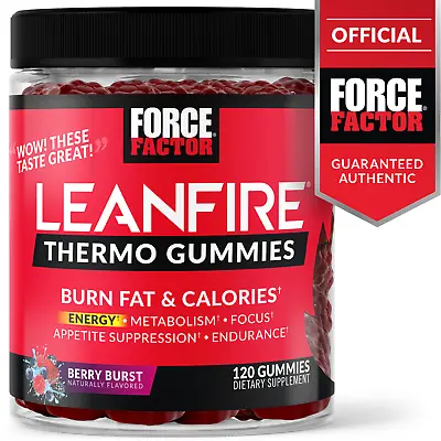 $19.99 • Buy Force Factor LeanFire Thermo Fat Burner Gummies Berry Burst Flavor