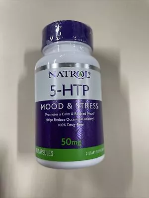 Natrol 5-HTP Mood & Stress Relief 50mg 30 Capsules Expires 1/31/25 Free US Ship • $9.10