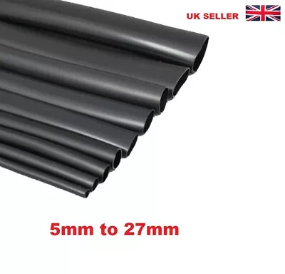 £3.80 • Buy PVC Flexible Cable Sleeving / Tubing - CAR MOTORCYCLE BOAT Wiring Harness Black