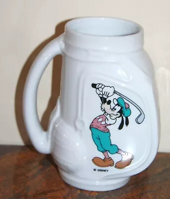 Walt Disney World Golf Bag Mug Goofy Mickey Mouse Ceramic • $12.99