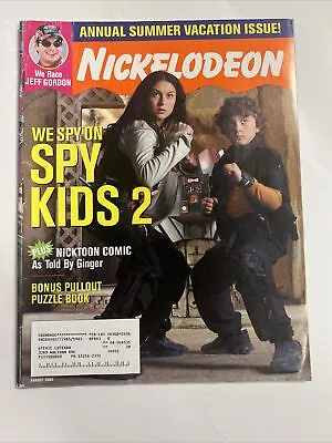 Nickelodeon Magazine August 2002 Spy Kids • $19