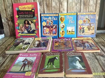 Pony Pals Saddle Club Winnie Pony Tails Bulk Lot Of Horse Books Childrens Teens • £34.12