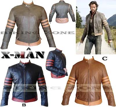 £119.99 • Buy X-men Wolverine Style Mens Fashion High Quality Leather Jacket In 4 Colours