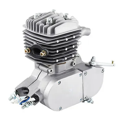 Gas Engine Motor ONLY For 80cc 2-Stroke Motorised Motorized Bicycle Bike Silver • $66.99