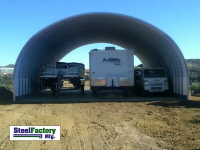 Steel Factory Mfg S30x40x17 Prefab Metal Arch Cover Storage Building RV Shelter • $10365