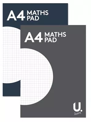 A4 Maths Paper Perfect For School Homework/Grid Page Squared Notepad Graph Kids • £22.90