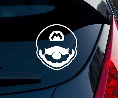 Mario Bros Super Smash Bros Indoor/Outdoor Matte White Vinyl Decal 3 X2.7  • $6.99