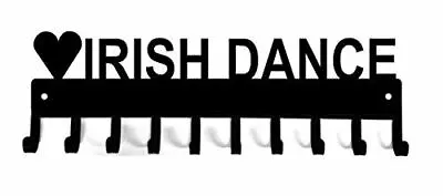 Love Irish Dance Medal & Ribbon Hanger & Organizer Rack & Display Hooks - USA • $29.99