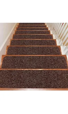 Seloom Upgraded 9”x36” Stair Treads For Wooden Steps - 15 Pack Brown Solid • $31.99