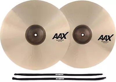 Sabian AAX Marching Band Hand Cymbals (Pair) - 18-inch (2-pack) Bundle • $1349.98