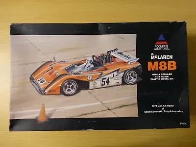 McLaren M8B Accurate Miniatures 1/24 Scale Vintage Plastic Model Car Kit • $89.99