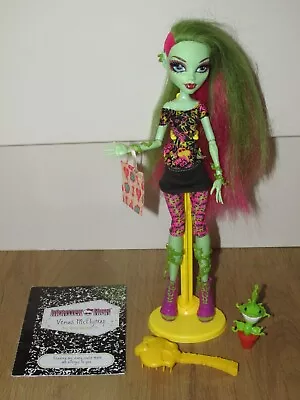 £30 • Buy Monster High Rare Venus Mcflytrap Doll With Bag, Pet , Diary & Stand - 1st Wave