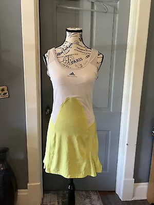 Adidas By Stella McCartney  Barricade Tennis Dress Yellow/white Size 40 • $42.99
