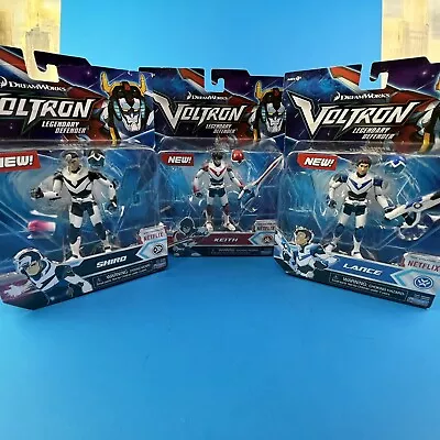 Voltron Legendary Blue Black Red Lion Pilots Shiro Keith Lance Action Figures • $30